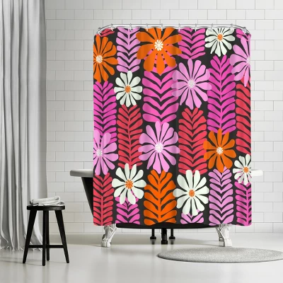 Americanflat 71X74 Abstract Shower Curtain By The Print Republic 4 Americanflat 71X74 Abstract Shower Curtain By The Print Republic - Image 4
