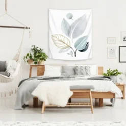 Forest Friends By Modern Tropical Wall Tapestry