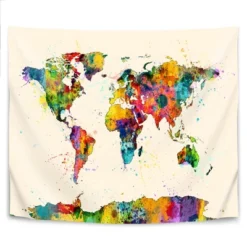 Americanflat Map Of The World Map Watercolor New 2 By Michael Tompsett Wall Tapestry 7 Americanflat Map Of The World Map Watercolor New 2 By Michael Tompsett Wall Tapestry -Americanflat GUEST a680b558 e5c9 4adc 9d86 0b7fd3567857