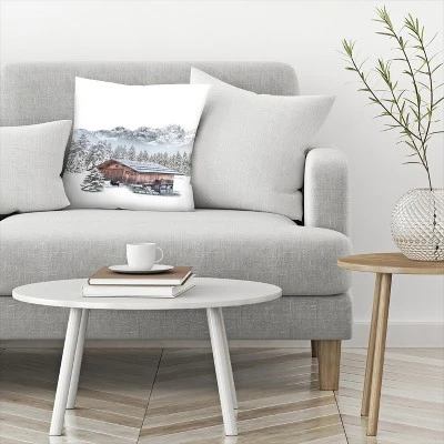 Husky Howls In The Winter Forest By Tanya Shumkina Throw Pillow - Americanflat 2 Husky Howls In The Winter Forest By Tanya Shumkina Throw Pillow - Americanflat - Image 2