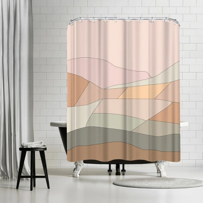 Americanflat 71X74 Abstract Shower Curtain By The Print Republic 6 Americanflat 71X74 Abstract Shower Curtain By The Print Republic - Image 6