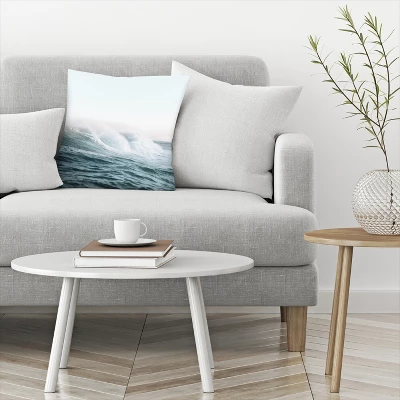 Ocean High Wave By Tanya Shumkina Throw Pillow - Americanflat 2 Ocean High Wave By Tanya Shumkina Throw Pillow - Americanflat - Image 2