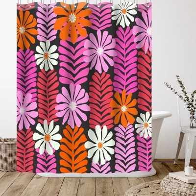 Americanflat 71X74 Abstract Shower Curtain By The Print Republic 2 Americanflat 71X74 Abstract Shower Curtain By The Print Republic - Image 2