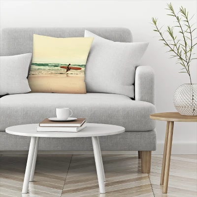 Surfer With Desc By Tanya Shumkina Throw Pillow - Americanflat 2 Surfer With Desc By Tanya Shumkina Throw Pillow - Americanflat - Image 2