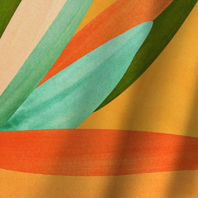 Americanflat 71" X 74" Shower Curtain, Minimalist Agave Textured3 By Modern Tropical 3 Americanflat 71" X 74" Shower Curtain, Minimalist Agave Textured3 By Modern Tropical - Image 3