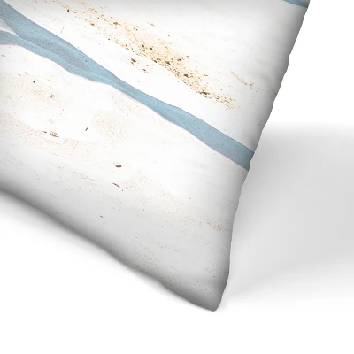 Surfboard Near Tropical Palm By Tanya Shumkina Throw Pillow - Americanflat 1 Surfboard Near Tropical Palm By Tanya Shumkina Throw Pillow - Americanflat