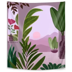 Tropical Morning By Modern Tropical Wall Tapestry 7 Tropical Morning By Modern Tropical Wall Tapestry -Americanflat GUEST b47503a1 e3d1 4aa1 9b31 1a91b0d89086