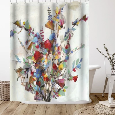 Americanflat 71" X 74" Shower Curtain Style 4 By PI Creative Art - Available In Variety Of Styles 2 Americanflat 71" X 74" Shower Curtain Style 4 By PI Creative Art - Available In Variety Of Styles - Image 2