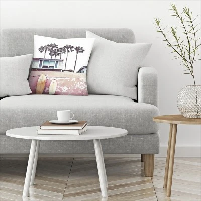California Surf By Tanya Shumkina Throw Pillow - Americanflat 2 California Surf By Tanya Shumkina Throw Pillow - Americanflat - Image 2