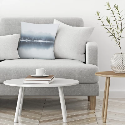 Trees On Lake By Tanya Shumkina Throw Pillow - Americanflat 2 Trees On Lake By Tanya Shumkina Throw Pillow - Americanflat - Image 2