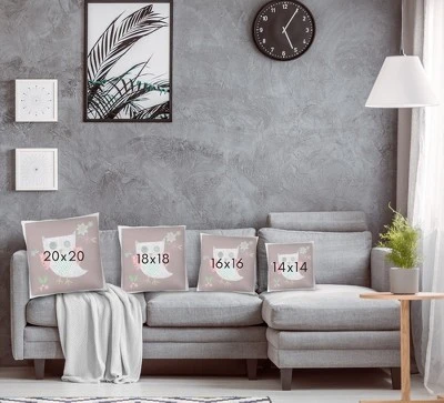 Owl With Pink Wings By Liz And Kate Pope Throw Pillow - Americanflat 3 Owl With Pink Wings By Liz And Kate Pope Throw Pillow - Americanflat - Image 3