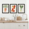 Americanflat Vegetable Garden By World Art Group - 3 Piece Gallery Framed Print Art Set