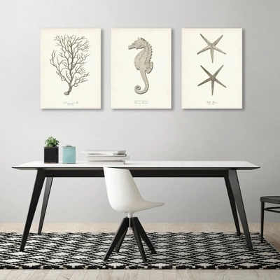 Set Of 3 Canvas Prints Costal Canvas Wall Art Set - Americanflat 1 Set Of 3 Canvas Prints Costal Canvas Wall Art Set - Americanflat