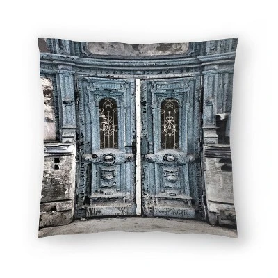 Vintage Door In Blue By Tanya Shumkina Throw Pillow - Americanflat 6 Vintage Door In Blue By Tanya Shumkina Throw Pillow - Americanflat - Image 6