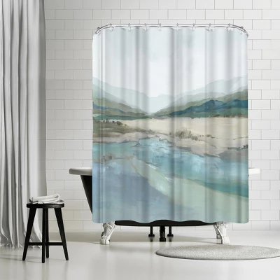 Americanflat 71X74 Abstract Shower Curtain By The Print Republic 10 Americanflat 71X74 Abstract Shower Curtain By The Print Republic - Image 10
