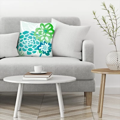 Coastal Floral By Modern Tropical Throw Pillow - Americanflat 2 Coastal Floral By Modern Tropical Throw Pillow - Americanflat - Image 2