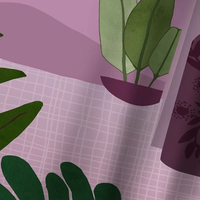 Tropical Morning By Modern Tropical Wall Tapestry 2 Tropical Morning By Modern Tropical Wall Tapestry - Image 2