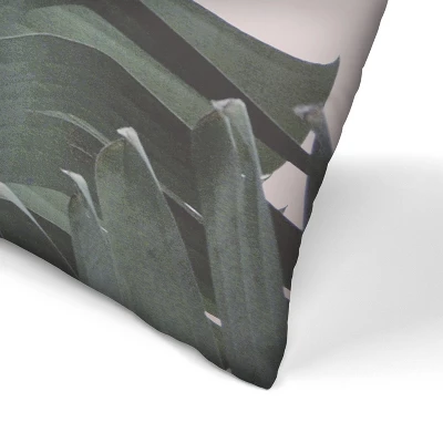 Blush Pink Tropical Leaves By Tanya Shumkina Throw Pillow - Americanflat 1 Blush Pink Tropical Leaves By Tanya Shumkina Throw Pillow - Americanflat