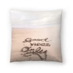 Good Vibes On The Beach By Tanya Shumkina Throw Pillow - Americanflat -Americanflat GUEST cc83a12f caf6 41e5 a6d3 f2c877939b81