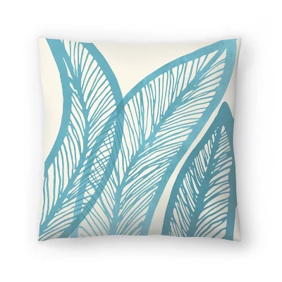 Abstract Banana Leaf Blue By Modern Tropical Throw Pillow - Americanflat 6 Abstract Banana Leaf Blue By Modern Tropical Throw Pillow - Americanflat - Image 6