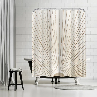 Americanflat 71" X 74" Shower Curtain Neutral Styles By Modern Tropical 9 Americanflat 71" X 74" Shower Curtain Neutral Styles By Modern Tropical - Image 9