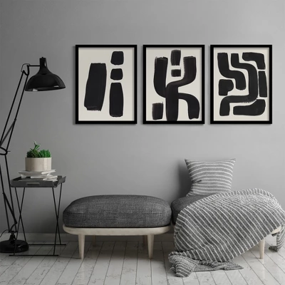 (Set Of 3) Triptych Wall Art Ink Mazes By Ejaaz Haniff - Set Of 3 Framed Prints - Americanflat 2 (Set Of 3) Triptych Wall Art Ink Mazes By Ejaaz Haniff - Set Of 3 Framed Prints - Americanflat - Image 2