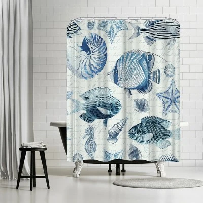 Americanflat 71X74 Abstract Shower Curtain By The Print Republic 12 Americanflat 71X74 Abstract Shower Curtain By The Print Republic - Image 12