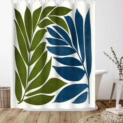Americanflat 71" X 74" Shower Curtain, Deep Woods By Modern Tropical 2 Americanflat 71" X 74" Shower Curtain, Deep Woods By Modern Tropical - Image 2
