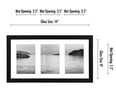 Americanflat Collage Picture Frame With Tempered Shatter-resistant Glass - Available In A Variety Of Sizes And Colors 1 Americanflat Collage Picture Frame With Tempered Shatter-resistant Glass - Available In A Variety Of Sizes And Colors