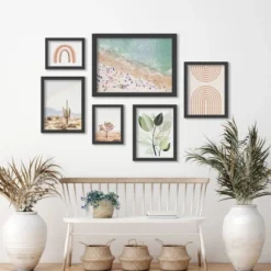 (Set Of 6) Framed Prints Gallery Wall Art Set Pastel Beach By Sisi And Seb - Americanflat -Americanflat GUEST de196aaa 7835 4c8f be35 542ee35f3537