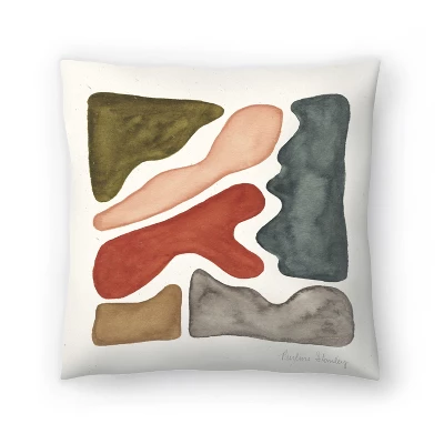 Blog Shapes Watercolor Throw Pillow By Pauline Stanley - Americanflat 3 Blog Shapes Watercolor Throw Pillow By Pauline Stanley - Americanflat - Image 3