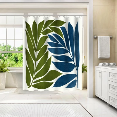 Americanflat 71" X 74" Shower Curtain, Deep Woods By Modern Tropical 1 Americanflat 71" X 74" Shower Curtain, Deep Woods By Modern Tropical