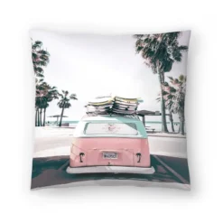 Retro Bus By Tanya Shumkina Throw Pillow - Americanflat -Americanflat GUEST e2275927 ee4b 4876 a30e f9609abd4546