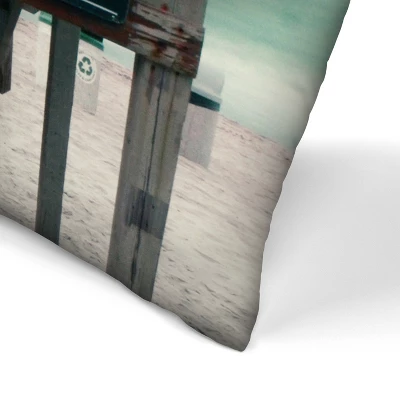 Beach Tower By Tanya Shumkina Throw Pillow - Americanflat 1 Beach Tower By Tanya Shumkina Throw Pillow - Americanflat