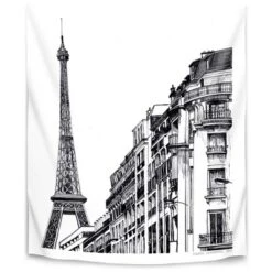 Americanflat Paris By Claudia Libenberg Wall Tapestry 9 Americanflat Paris By Claudia Libenberg Wall Tapestry -Americanflat GUEST e50032fa 6b7b 484d a79e d5b940868285