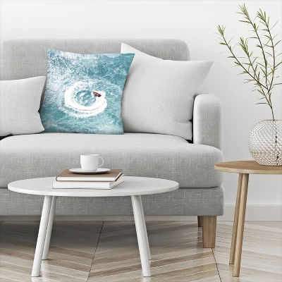 On The Waves By Tanya Shumkina Throw Pillow - Americanflat 2 On The Waves By Tanya Shumkina Throw Pillow - Americanflat - Image 2