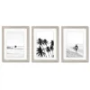 Black And White Surf By Tanya Shumkina - 3 Piece Gallery Framed Print Art Set