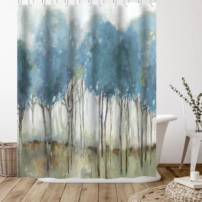 Americanflat 71" X 74" Shower Curtain Style 8 By PI Creative Art - Available In Variety Of Styles 2 Americanflat 71" X 74" Shower Curtain Style 8 By PI Creative Art - Available In Variety Of Styles - Image 2