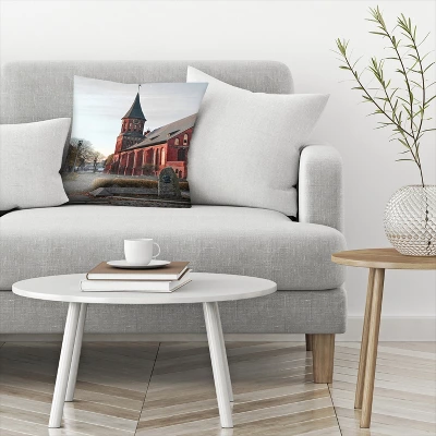 Gothic Church By Tanya Shumkina Throw Pillow - Americanflat 2 Gothic Church By Tanya Shumkina Throw Pillow - Americanflat - Image 2