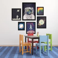 (Set Of 6) Framed Prints Gallery Wall Art Set Outer Space Astronaut By Tracie Andrews - Americanflat -Americanflat GUEST ec06f209 4202 414e a149 b8f3b7e71781