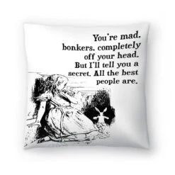 Alice In Wonderland Youre Mad Quote By Tanya Shumkina Throw Pillow - Americanflat 12 Alice In Wonderland Youre Mad Quote By Tanya Shumkina Throw Pillow - Americanflat -Americanflat GUEST f218019f d681 4fc4 9ada c44407e64112