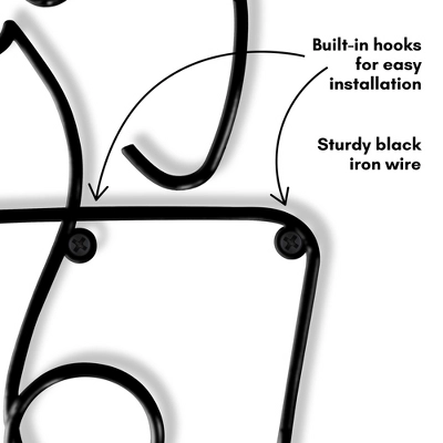 Americanflat Metal Line Art Wall Decor Sculpture Accents 2 Americanflat Metal Line Art Wall Decor Sculpture Accents - Image 2