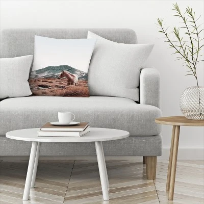 Utah Wild Horse By Tanya Shumkina Throw Pillow - Americanflat 2 Utah Wild Horse By Tanya Shumkina Throw Pillow - Americanflat - Image 2