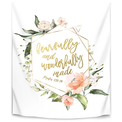 Fearfully And Wonderfully Summer Floral Geo By Wall + Wonder Wall Tapestry 2 Fearfully And Wonderfully Summer Floral Geo By Wall + Wonder Wall Tapestry - Image 2