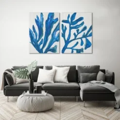 (Set Of 2) Blue Watercolor Seaweed Painitng By Jetty Home Wall Art Set - Americanflat 6 (Set Of 2) Blue Watercolor Seaweed Painitng By Jetty Home Wall Art Set - Americanflat -Americanflat GUEST fa7eff43 84b4 4cbc bc04 8e0fec2c2051