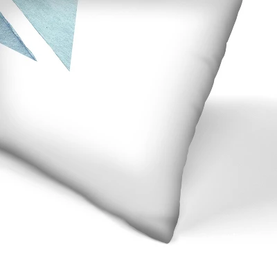 Triangle In Blue By Tanya Shumkina Throw Pillow - Americanflat 1 Triangle In Blue By Tanya Shumkina Throw Pillow - Americanflat