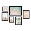 (Set Of 6) Framed Prints Gallery Wall Art Set Pastel Beach By Sisi And Seb - Americanflat
