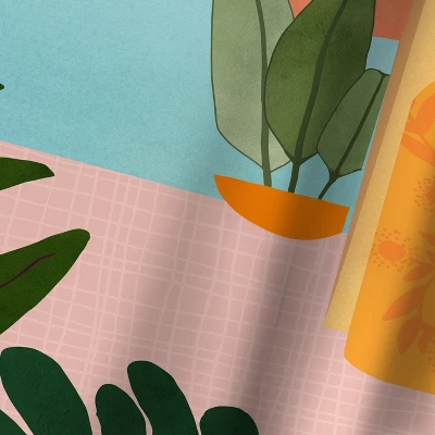 Americanflat 71" X 74" Shower Curtain, Ocean View 2 By Modern Tropical 3 Americanflat 71" X 74" Shower Curtain, Ocean View 2 By Modern Tropical - Image 3