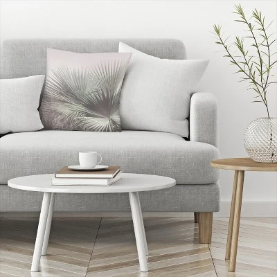 Tropical Plant On Pink By Tanya Shumkina Throw Pillow - Americanflat 2 Tropical Plant On Pink By Tanya Shumkina Throw Pillow - Americanflat - Image 2