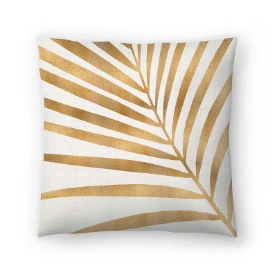 Americanflat Gold Palm Leaf By Modern Tropical Throw Pillow 5 Americanflat Gold Palm Leaf By Modern Tropical Throw Pillow - Image 5